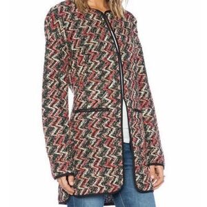 ❤️Sanctuary multicolored Boucle chevron duster‎